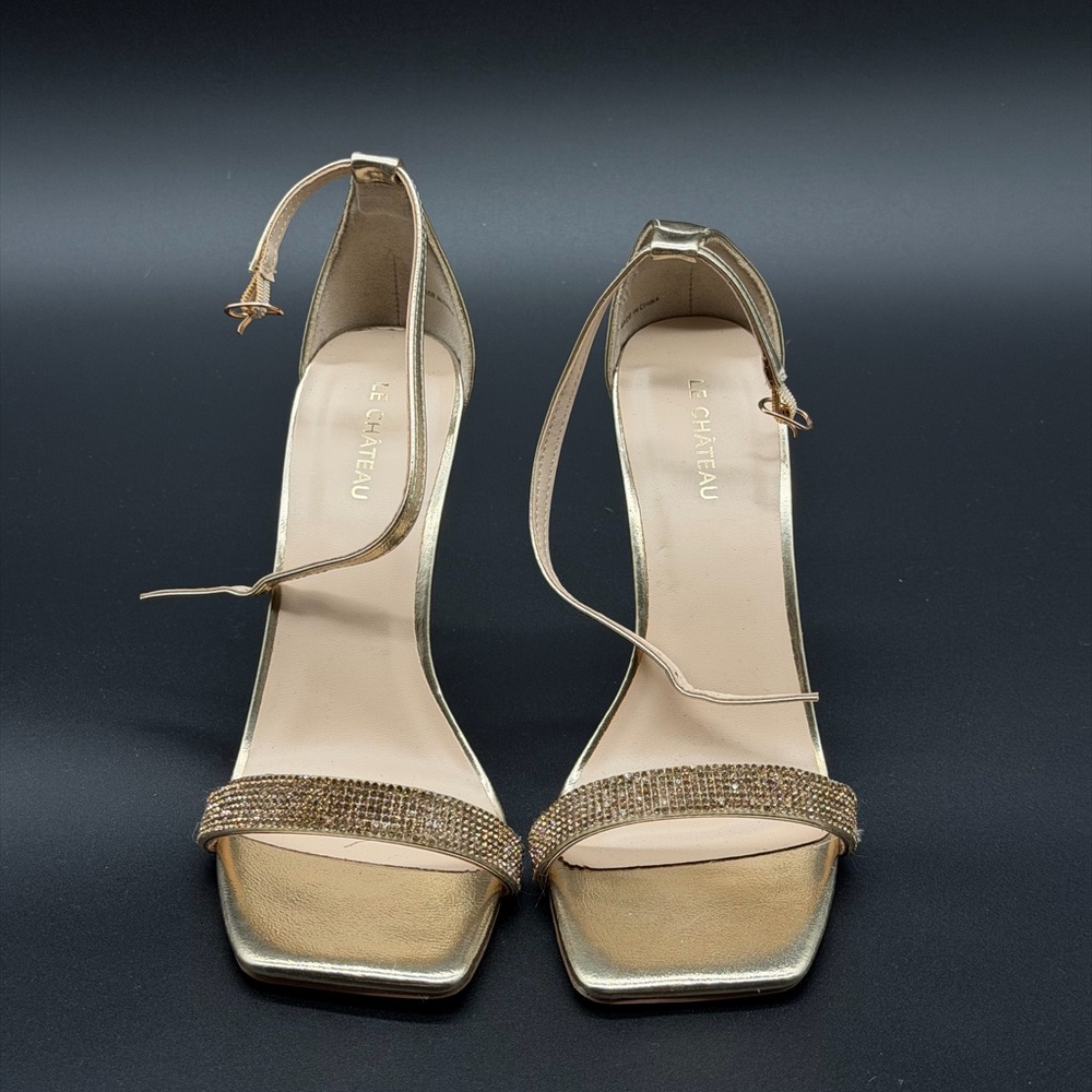 Le chateau gold Strappy heels